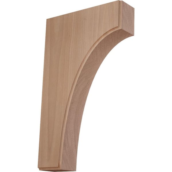 1-3/4 in. x 6 in. x 10 in. Unfinished Wood Cherry Clarksville Corbel