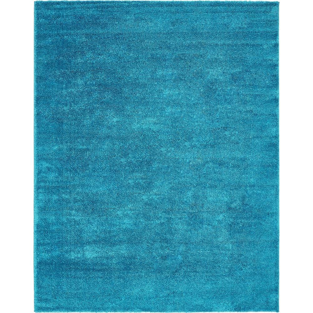 Unique Loom Solo Calabasas Turquoise 10' 0 x 13' 0 Area Rug 3136530
