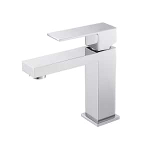 Monte Single Hole Stainless Steel Bathroom Faucet in Chrome