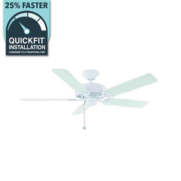 Farmington 52 in. Indoor Matte White Ceiling Fan