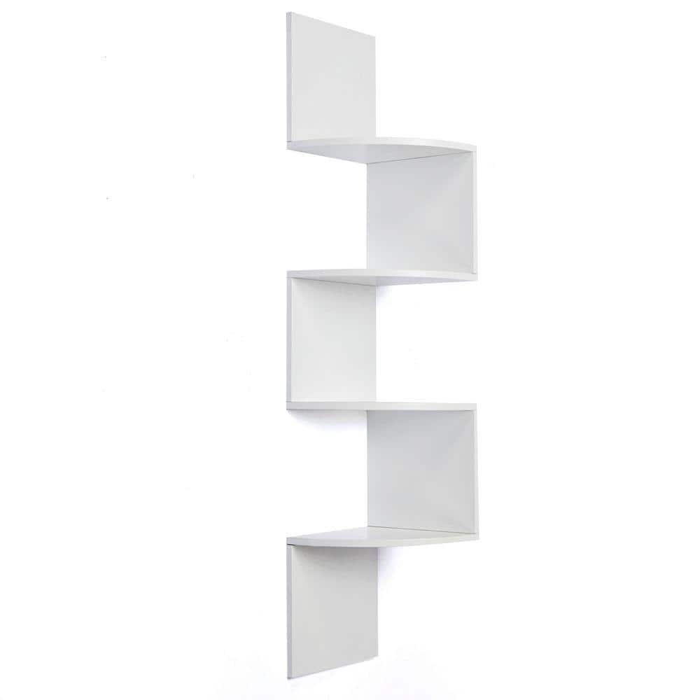 AZ Home and Gifts kieragrace Provo Corner Shelf, White FN01460-4INT ...