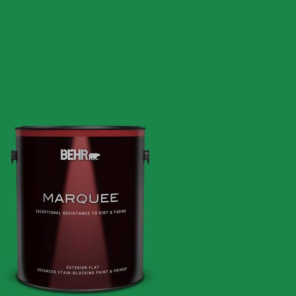 BEHR MARQUEE 1 gal. #460B-6 Chlorophyll Flat Exterior Paint & Primer