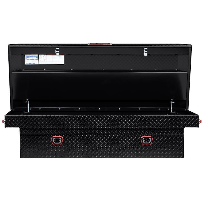 72 in. Gloss Black Aluminum Full Size Crossover Truck Tool Box