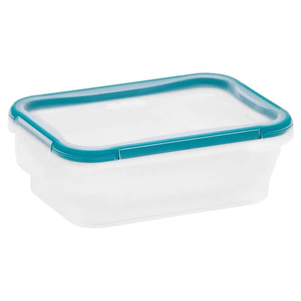 Total Solutions 3-Cup Plastic Rectangle Storage Container