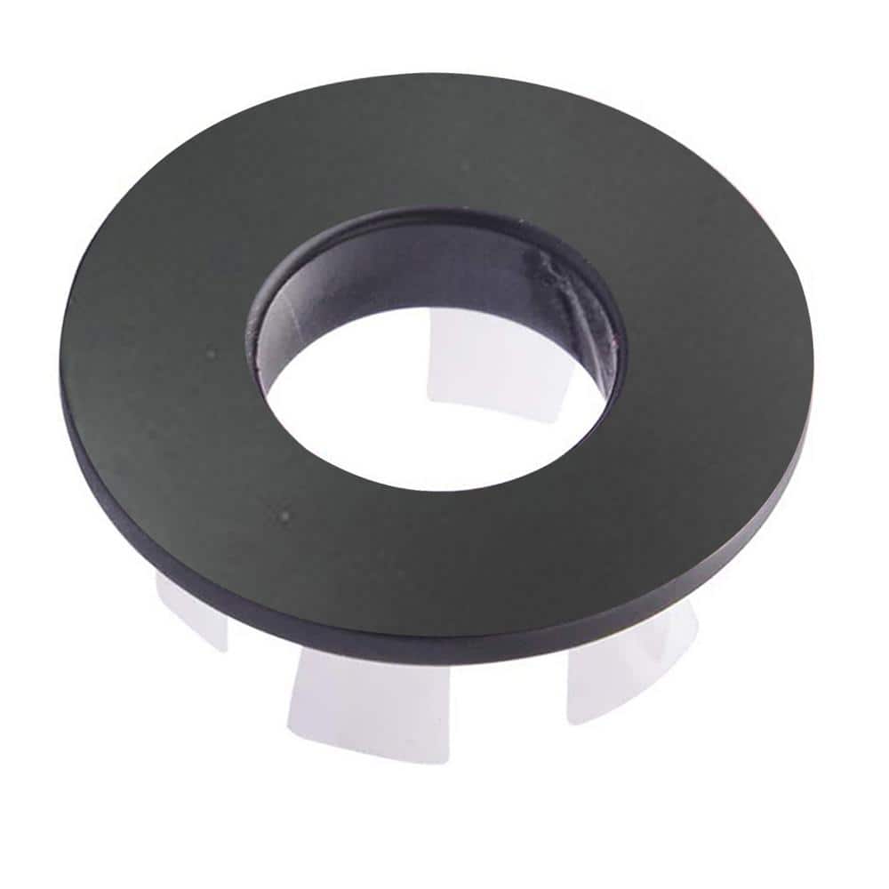 Matte Black Brass Sink Overflow Hole Cover