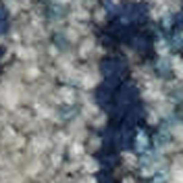 2 ft. x 7 ft. White Medallion Washable Runner Area Rug