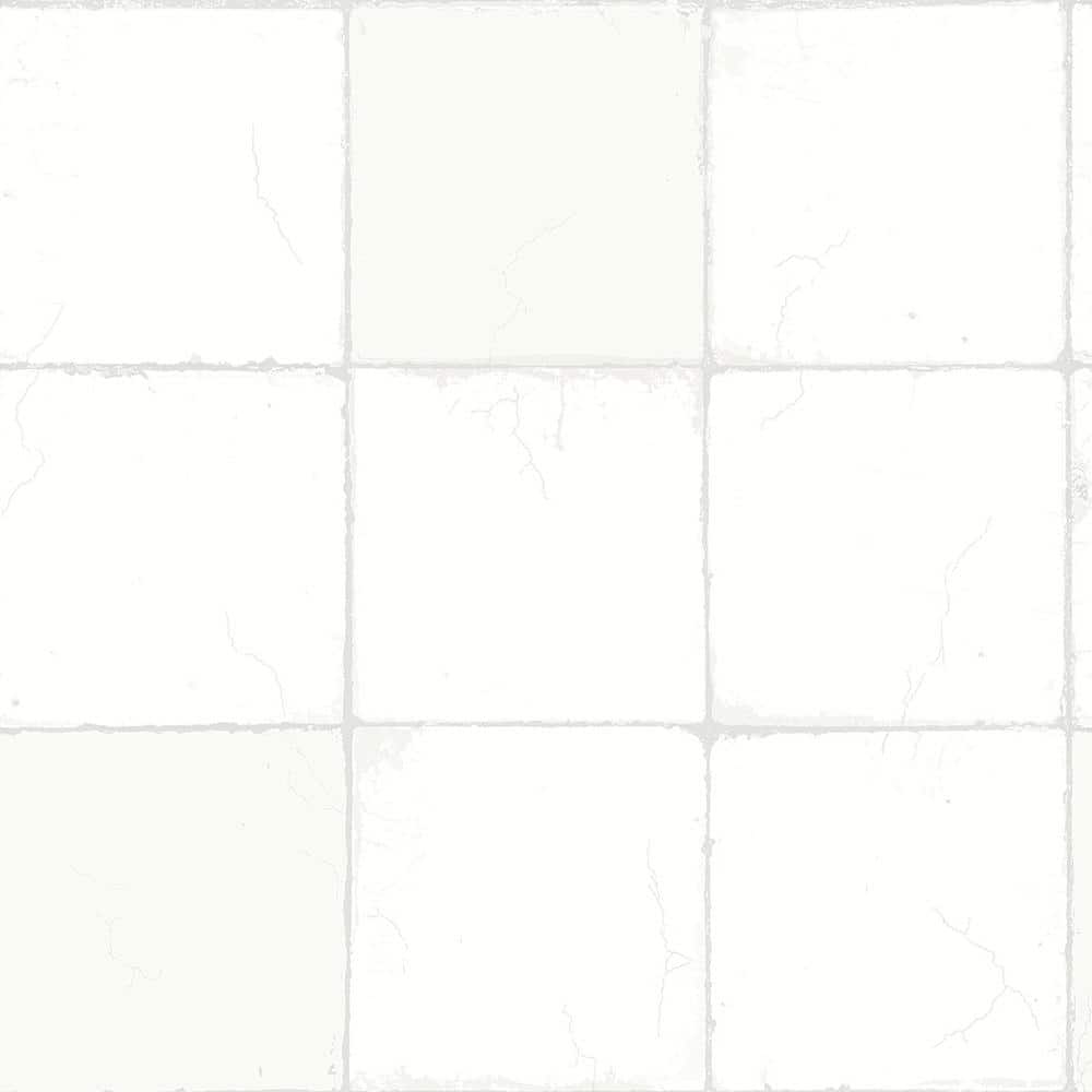 Wall Vision Capri Off-White Tiles Off-White Wallpaper Sample 2827-7165SAM