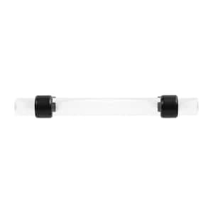 Crystal Palace Collection 3-3/4 in. (96 mm) Center to Center Crysacrylic with Matte Black Glam Zinc Bar Pull (10 Pack )