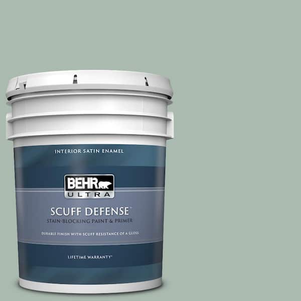 BEHR ULTRA 5 gal. #PPU11-14 Zen Extra Durable Satin Enamel Interior Paint & Primer