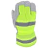 West Chester 813-89308-L Extreme Work VizX Safety Gloves, Green - Large