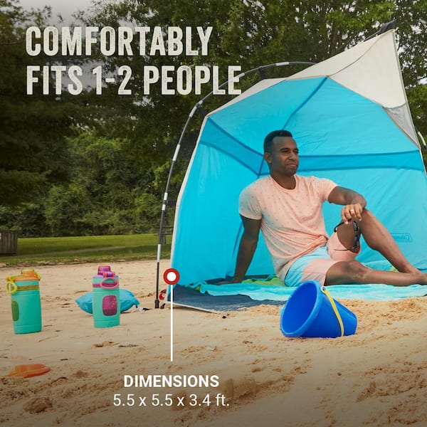 Coleman Skyshade 6.8 ft. x 7.5 ft. Beach Shade Sml Caribb Coleman Skyshade 6.8 ft. x 7.5 ft. Beach Shade Sml Caribb