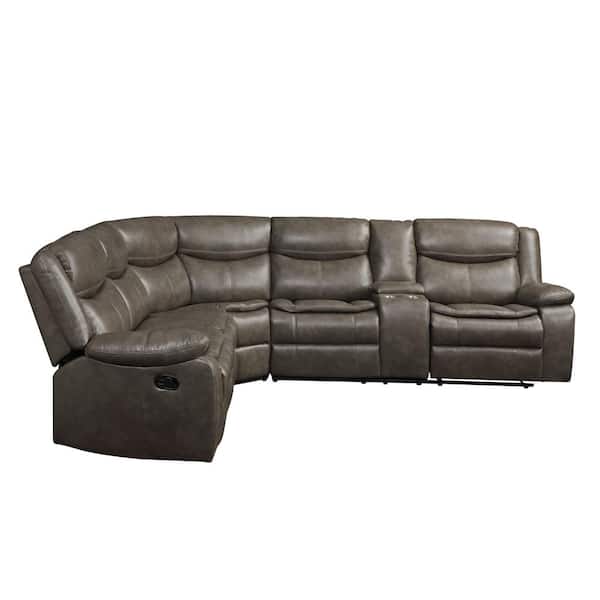 Leather Motion Sectional Sofa