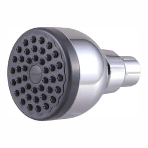 1-Spray Patterns 1.5 GPM 2.75 in. Wall Mount Fixed Shower Head in Chrome