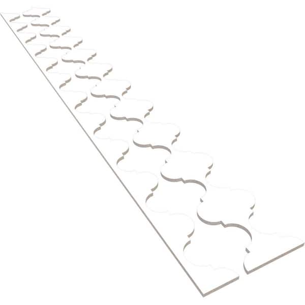 Ekena Millwork Marrakesh 94 in. H x 0.5 in. W Slatwall Panels in PVC 12-Pack