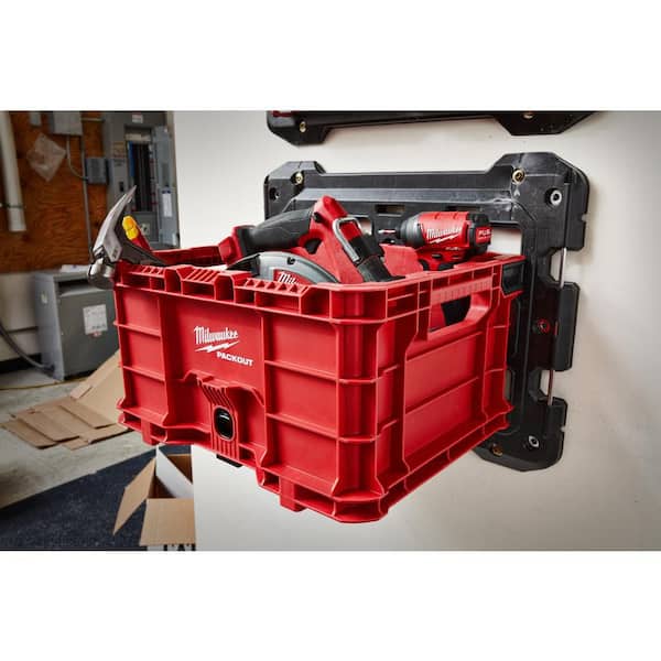 Milwaukee PACKOUT Tool Storage Crate with Mounting Plate 48-22