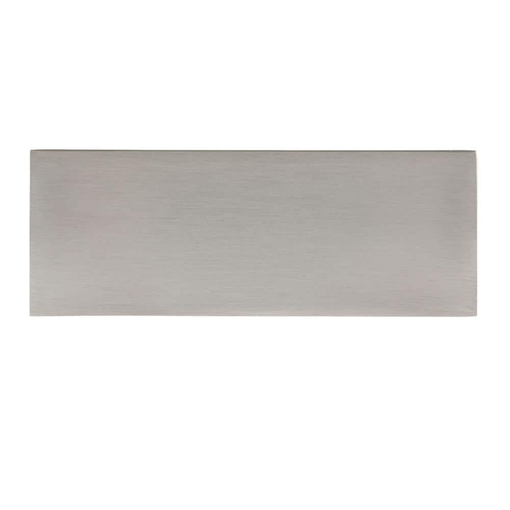 Satin Nickel 3-Inch Modern Finger Pull with Mounting Hardware
