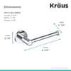 Kraus KEA-18829CH Elie Bathroom Paper, Chrome, Toilet Holder