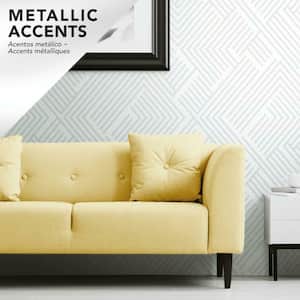 Silver Perplexing Peel and Stick Wallpaper (Covers 28.18 sq. ft.)