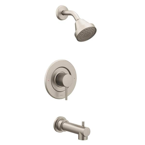 MOEN Align Single-Handle Posi-Temp Eco-Performance Tub and Shower Faucet Trim Kit in Brushed Nickel (Valve Not Included)