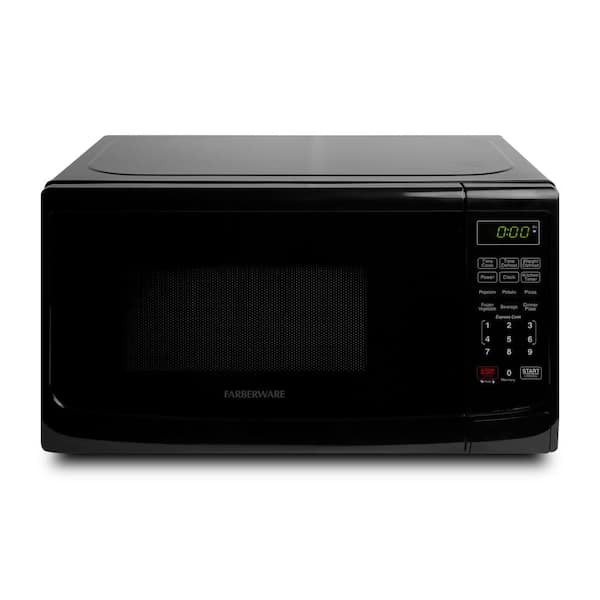 0.7 cu. ft. 700-Watt Countertop Microwave Oven in Black