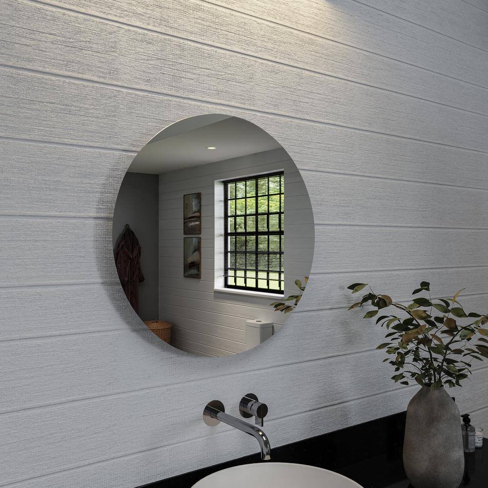 Polished Aluminum Wall-Mounted Bathroom Medicine Cabinet with Mirror