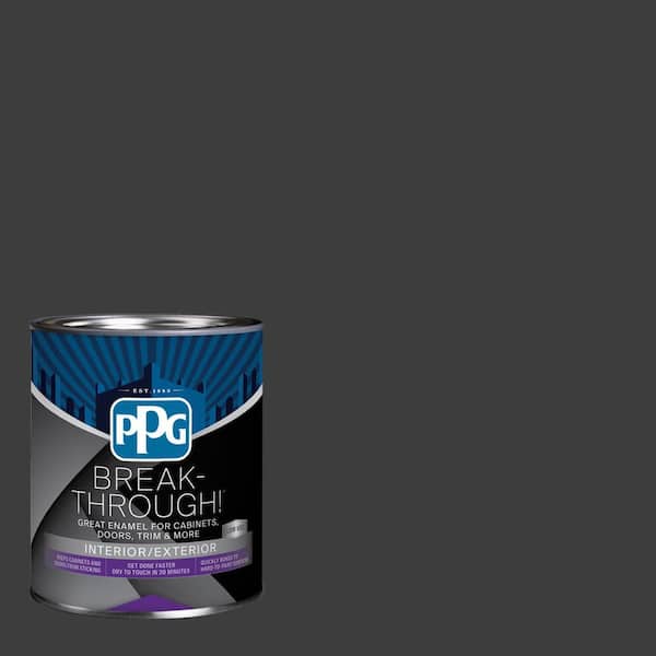 1 qt. PPG0995-7 Starless Sky Semi-Gloss Door, Trim & Cabinet Paint