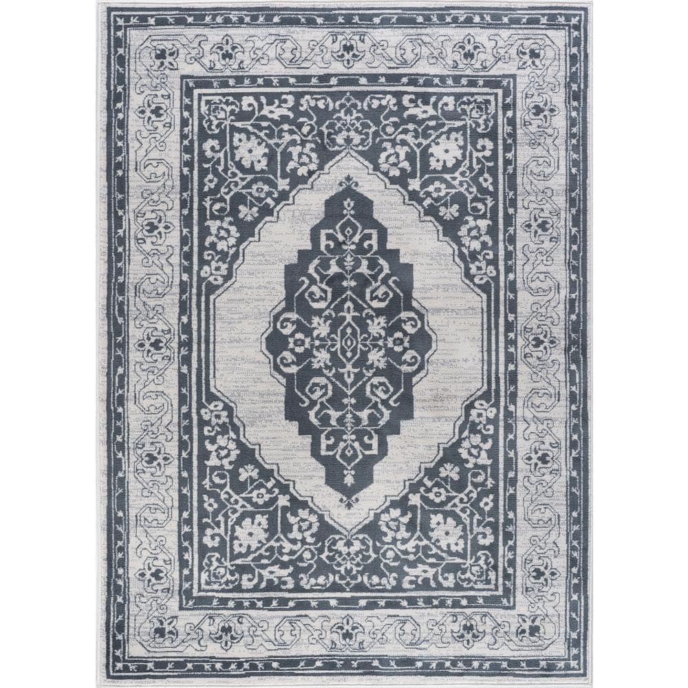 Madison Gray 5 ft. x 7 ft. Oriental Indoor Area Rug price history on PriceWatchPro