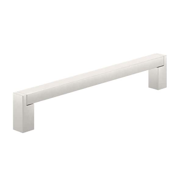 Laconia Collection 7-9/16 in. (192 mm) Modern Brushed Nickel Rectangular Cabinet Bar Pull