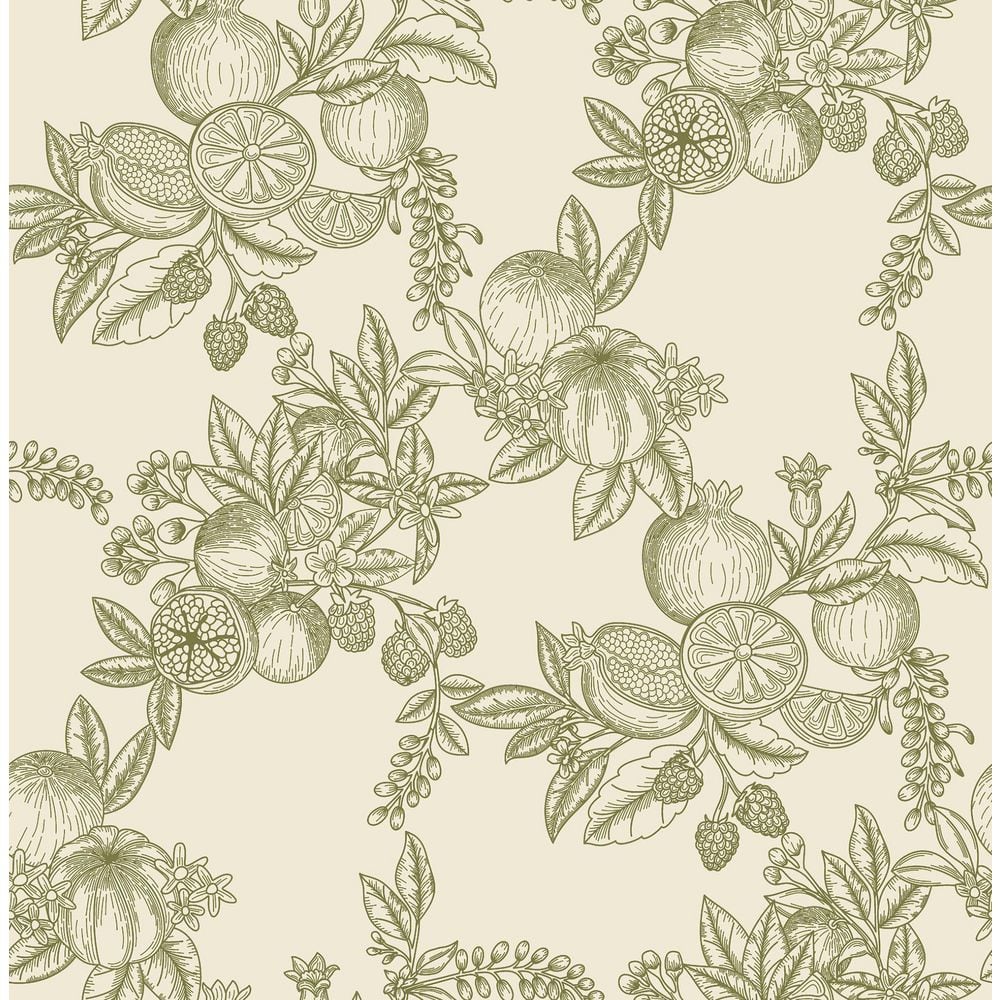 Gerty Green Fruit Toile Wallpaper Sample price history on PriceWatchPro