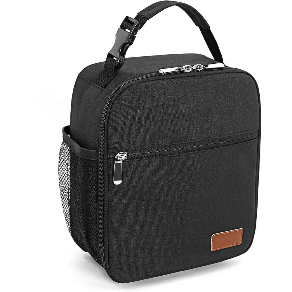 1.8 qt. Reusable Portable Lunch Box for Adults Soft Side Cooler with Zippered Pocket and Side Drink Holders Black price history on PriceWatchPro