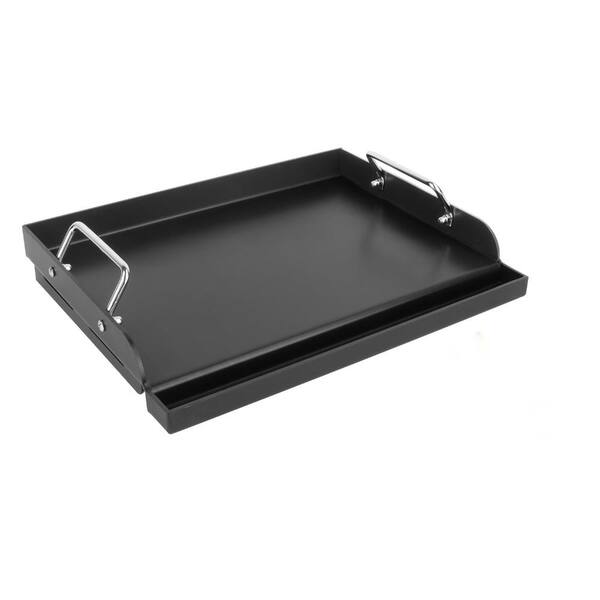 17 in. x 13 in. Nonstick Carbon Steel Flat Top Griddle for Gas Grill, Electric, Charcoal and Outdoor Camping