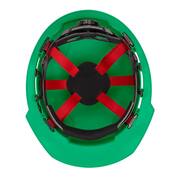 BOLT Green Type 1 Class E Front Brim Non-Vented Hard Hat with 6-Point Ratcheting Suspension (5-Pack)