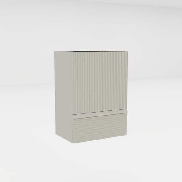 Bailey Modern 20 in. Freestanding Striped Bath Vanity Cabinet without Top in Cashmere Grey