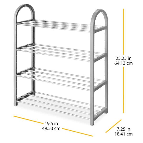 Whitmor Stackable Closet Shelves 2-Tier, Chrome