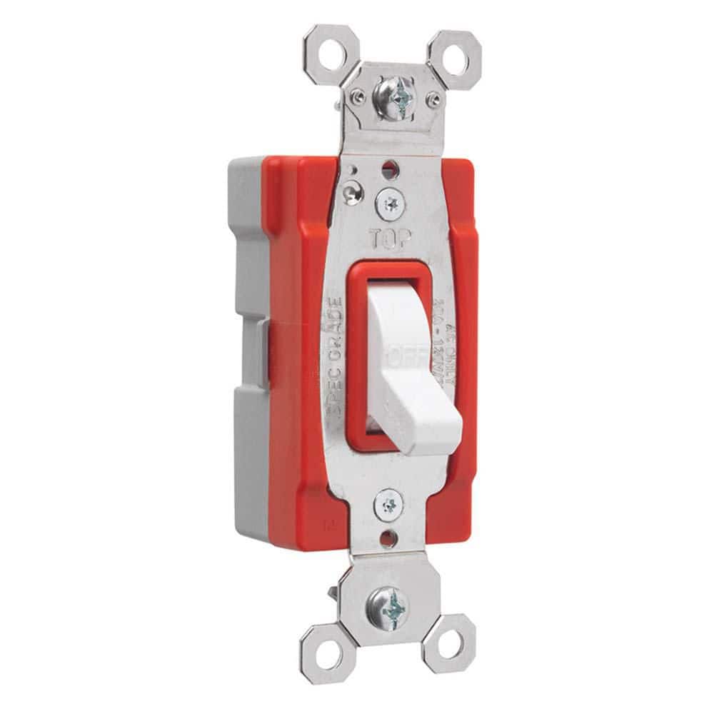 PlugTail 20 Amp Single Pole Industrial Extra-Heavy Duty Toggle Light Switch White price history on PriceWatchPro