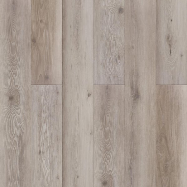 Dekorman Take Home Sample-Limestone Gary Oak EIR 12 mm T AC4 Waterproof Laminate Wood Flooring