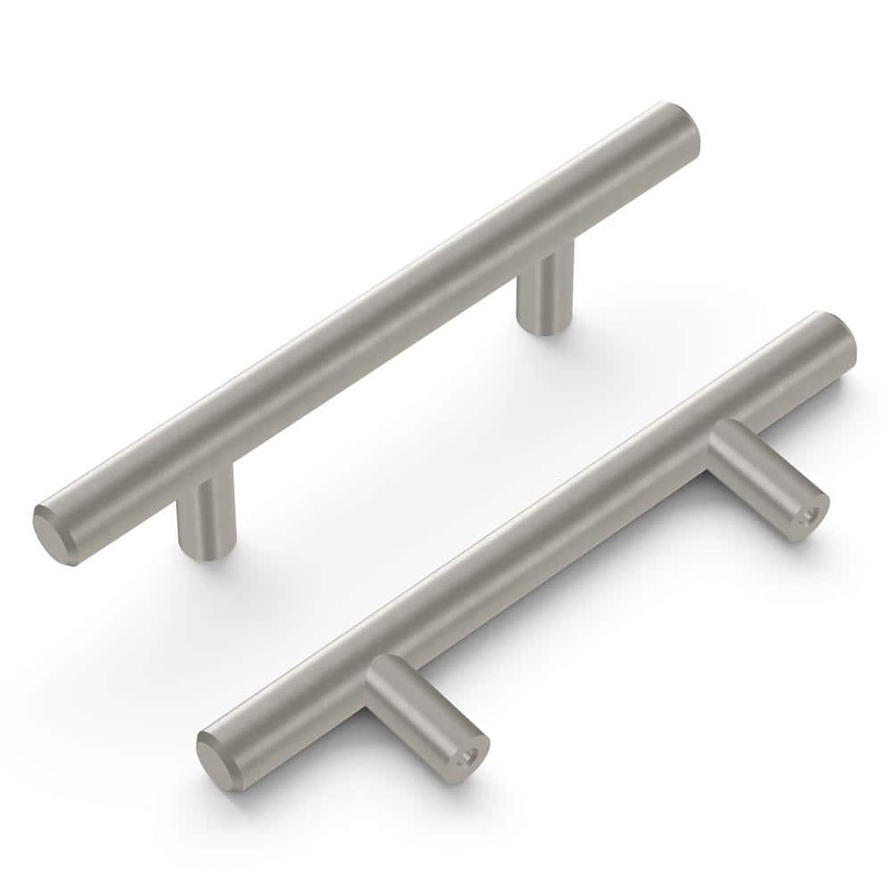 Bar Pulls Collection Pull 3 in. (76mm) Center to Center Brushed Stainless Steel Cabinet Bar Pull price history on PriceWatchPro