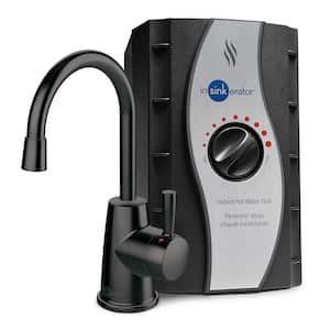 HOT250 Instant Hot Water Dispenser, Single-Handle Matte Black 8.21 in. Faucet with 2/3-Gallon Tank, H250MBLK-SS