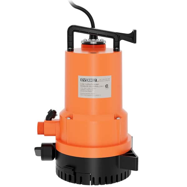 Reviews for Everbilt 1/4 HP 2-in-1 Submersible Utility and Transfer Pump | Pg 1 - The Home Depot Reviews for Everbilt 1/4 HP 2-in-1 Submersible Utility and Transfer Pump | Pg 1 - The Home Depot