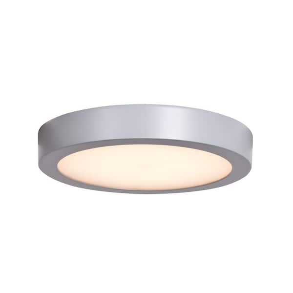 Access Lighting Ulko Exterior 19-Watt Silver Integrated LED Outdoor Flush Mount