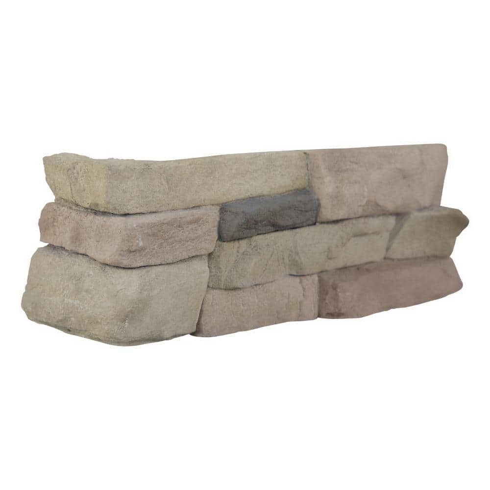 Bayside Sand Ledger Corner 9 in. x 19.5 in. Textured Cement Concrete Look Wall Tile (4 sq. ft./Case) price history on PriceWatchPro