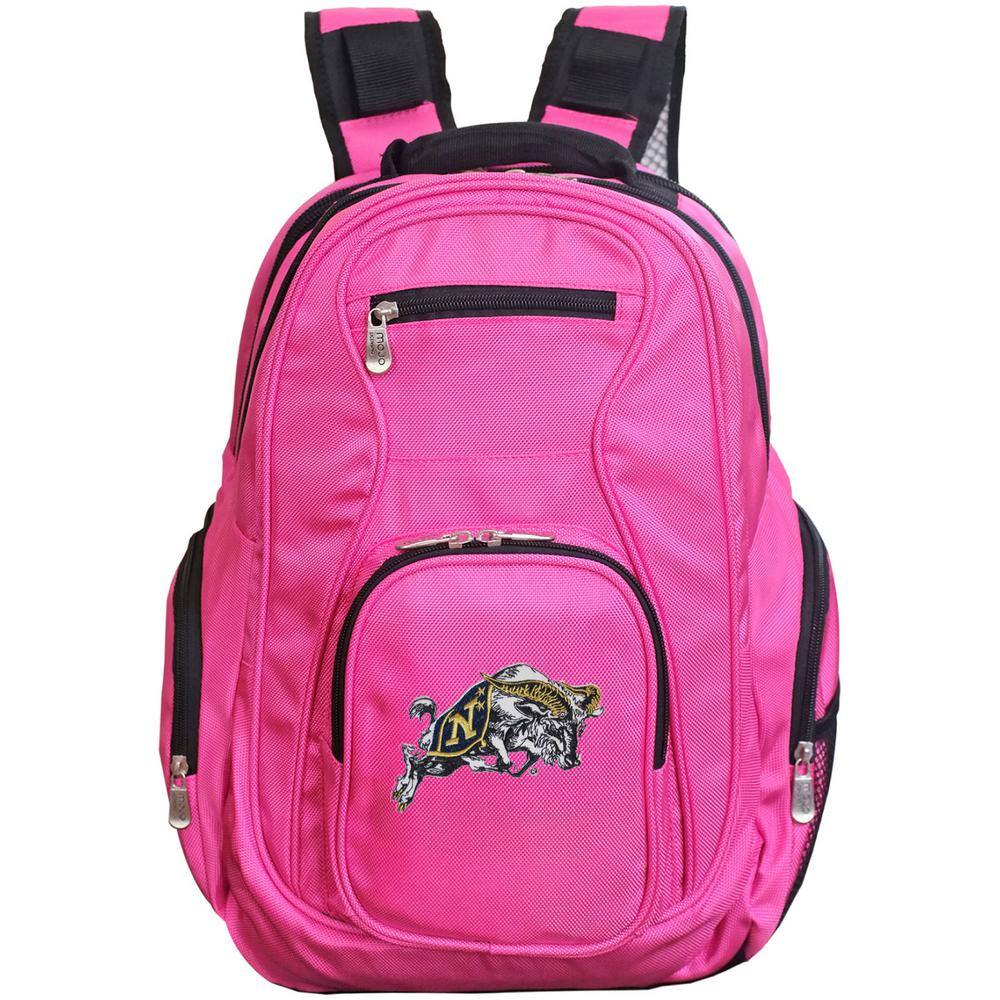 NCAA Navy Midshipmen 19 in. Pink Backpack Laptop