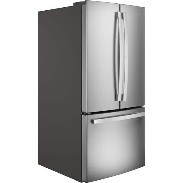 GE Appliances 24.7 Cu. Ft. French-Door Refrigerator with Internal Water  Dispenser in Fingerprint Resistant Stainless Steel