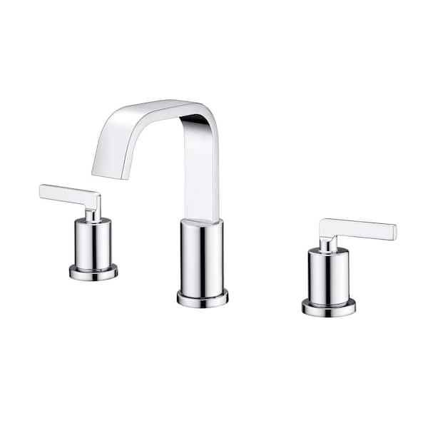 LUXIER Raiden 8 in. Widespread 2-Handle Bathroom Faucet in Chrome