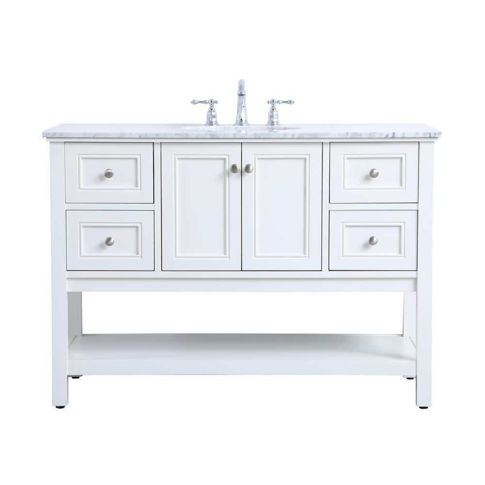 Timeless Home 48 in. W x 22 in. D x 33.75 in. H Single Bathroom Vanity in W