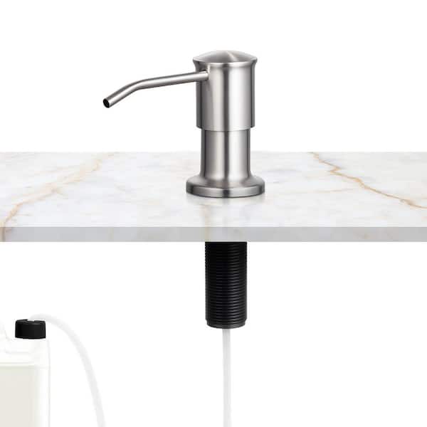 Soap Dispenser for Kitchen Sink, Stainless Steel Built in Sink Soap Dispenser with 47 in. Extension Tube Kit