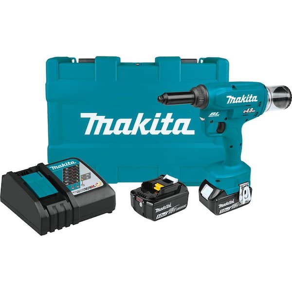 Makita 18V LXT Lithium-Ion Brushless Cordless Rivet Tool Kit, 5.0Ah