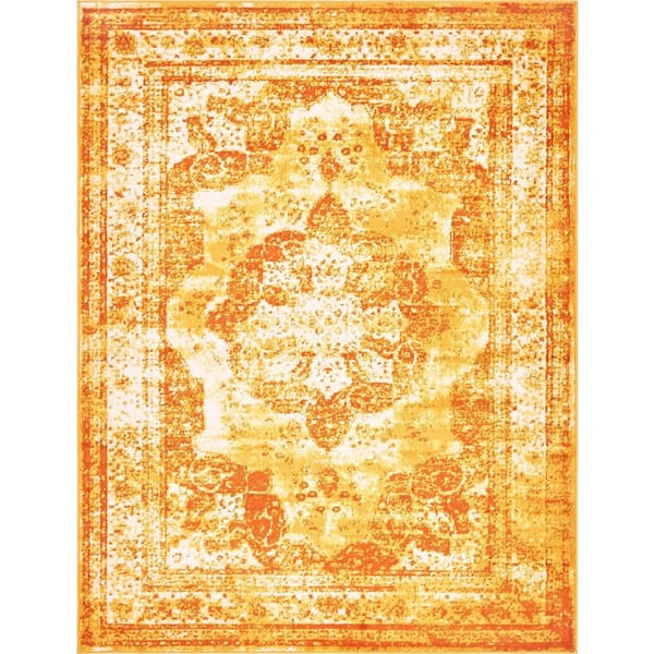 Unique Loom Sofia Salle Garnier Orange 9' 0 x 12' 0 Area Rug