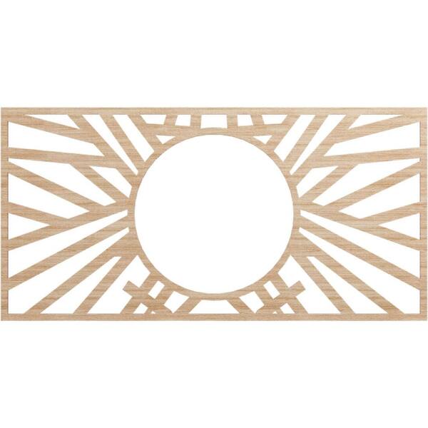 Ekena Millwork 0.25 in. x 36 in. x 18 in. Wood (Alder) Medallion Moulding