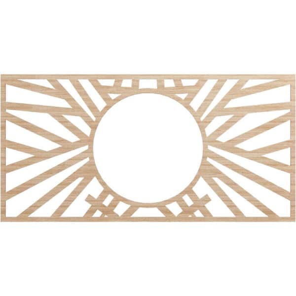 Ekena Millwork 0.375 in. x 36 in. x 18 in. Wood (Alder) Medallion Moulding